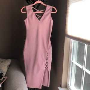 NWT WOW Couture Mauve/Soft Rose Dress
